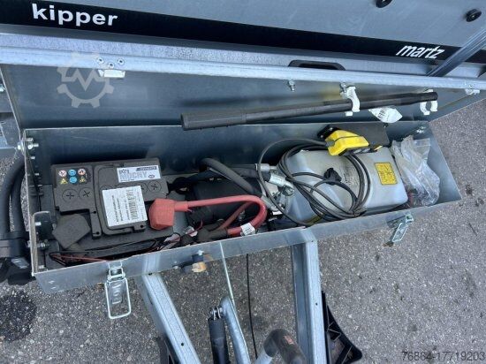 Tipper trailer MARTZ KIPPER 250/2 C S 2T RüCKWäRTSKIPPER VERZINKT, KNOTT-ACHSEN, 2 STK. VORHANDEN