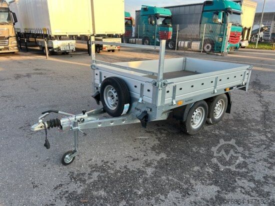 Anhänger mit offener Pritsche MARTZ HOCHLADER + 250/2 2T VERZINKT, KNOTT-ACHSEN, RESERVERAD, 3.STK VORHANDEN