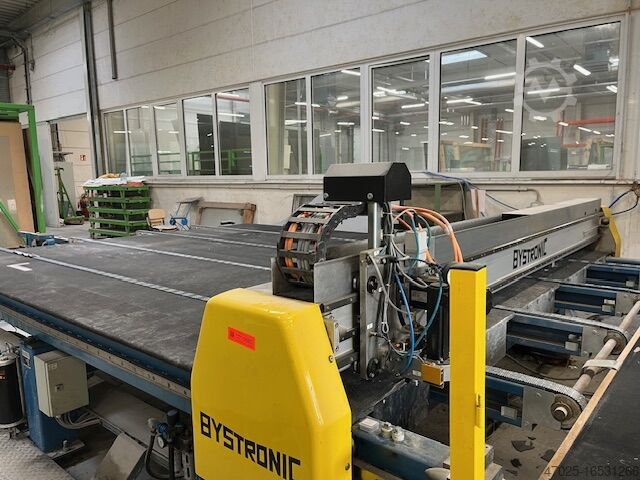 Glass cutting table Schneidelinie für Geteilte Bandmaße Bystronic