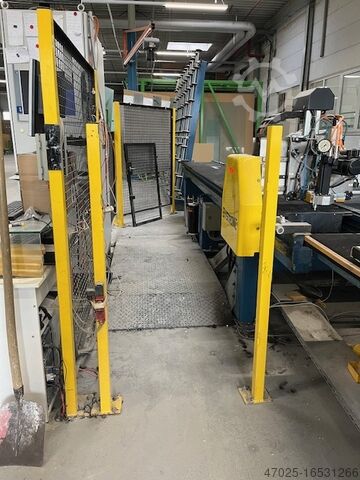 Glass cutting table Schneidelinie für Geteilte Bandmaße Bystronic