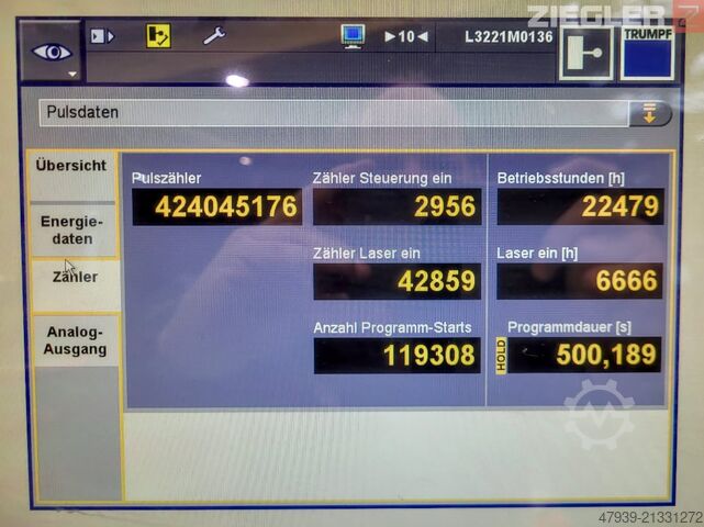 Laserschneidanlage TRUMPF TruLaser 5030 mit Doppelturm-Lagersystem