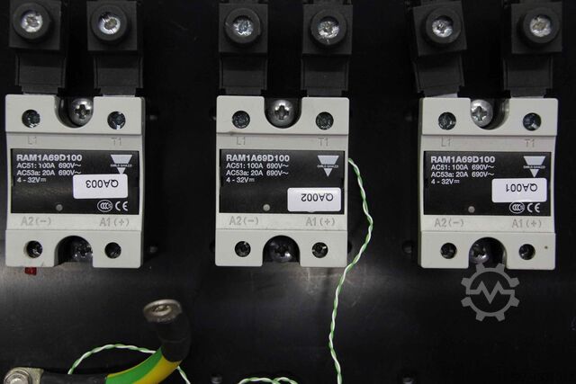 Solid state relay 3 pieces with heat sink Gavazzi RAM1A69D100