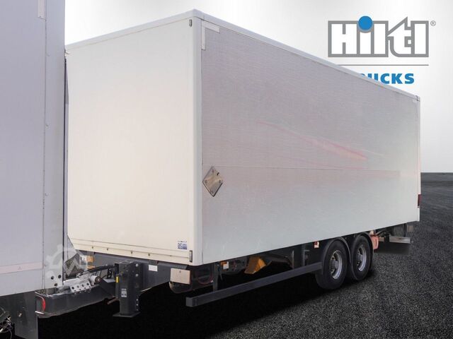 Box truck DAF LF 220 12t SAXAS KOFFER + ANHÄNGER MOESLEIN AHK