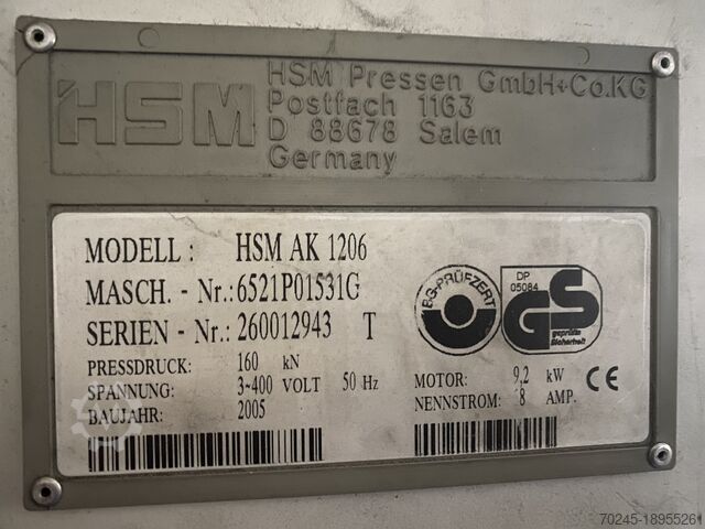 Ballenpresse PAPER PRESS HSM SK 1206 HSM SK 1206