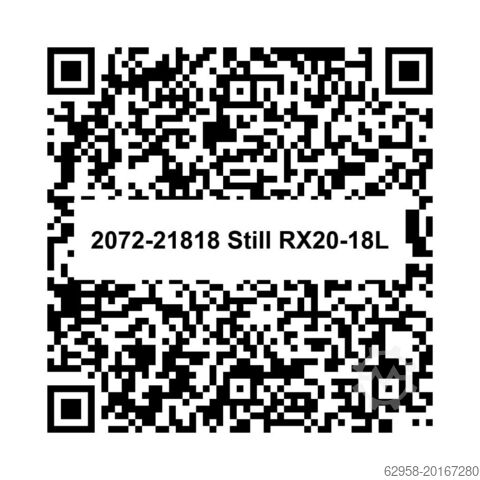 Electric 4-wheel forklift Still RX20-18L, RX20
