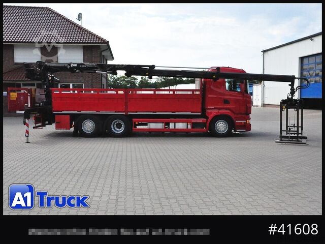 Autokran SCANIA R400, HIAB XS 166-3 Lift-Lenkachse