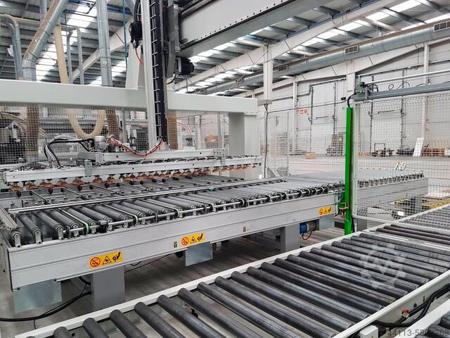 AUTOMATIC LINE of DRILLING and INSERTING BIESSE + RBO (BIESSE Group) FTT 800 (2) + Advantage (2)