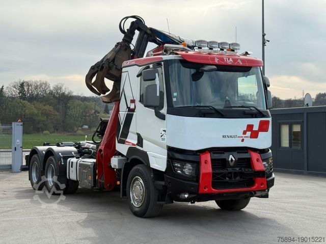 Roll-off tipper truck RENAULT C520 * ABROLLKIPPER 4,80 m * KESLA * 6x4!
