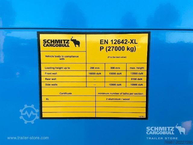 Open semitrailer with tarp Schmitz Cargobull Curtainsider Standard