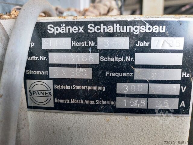 Wood shredder Vecoplan + Spänex VAZ 145/135