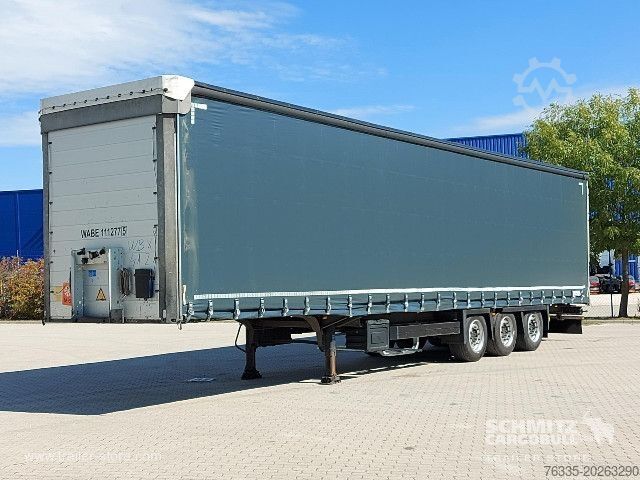 Open semitrailer with tarp Schmitz Cargobull Curtainsider Mega