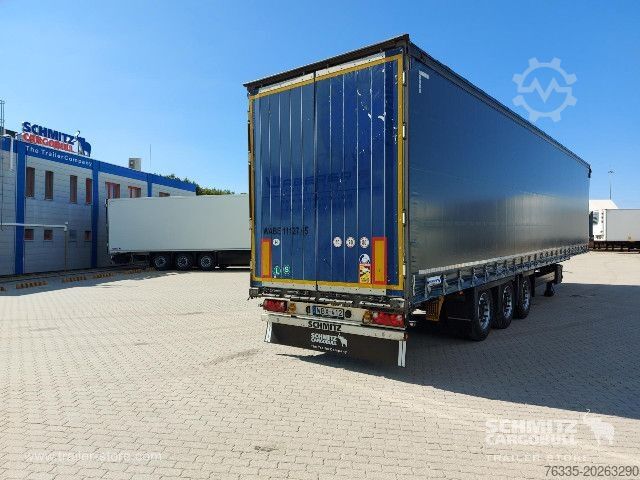 Open semitrailer with tarp Schmitz Cargobull Curtainsider Mega