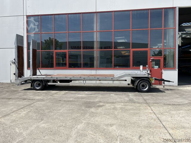 Low loader trailer Möslein T 2 Schwebheim  Neuer 2 Achs Tieflader- Anhänger, Verbreiterung