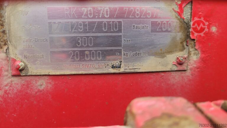 Abrollkipper SCANIA R 500 V 8 8x4 Meiller RK 20.70