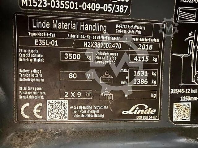 Gabelstapler Linde E35 L