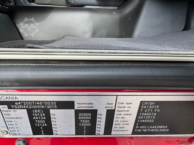 Standard-SZM Scania R450 / Highline / Retarder / TUV: 6-2027 / Belg...