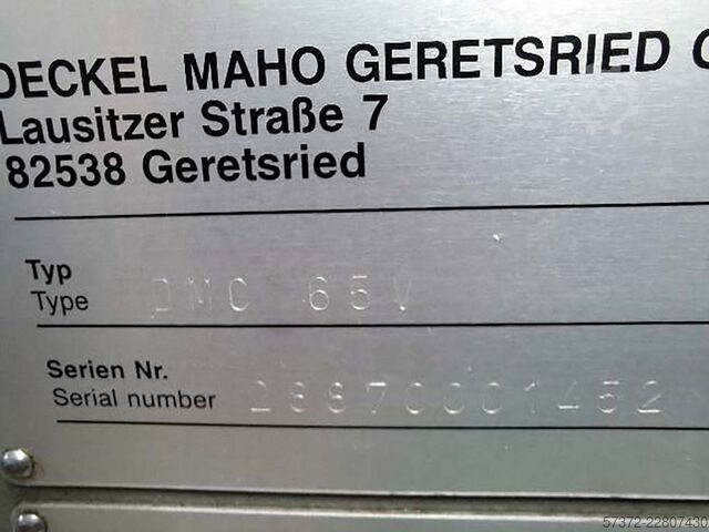 CNC Bearbeitungszentrum Deckel Maho DMC 65V