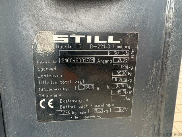 Electric forklift Still R60-35 VS-22757 STILL r60-35