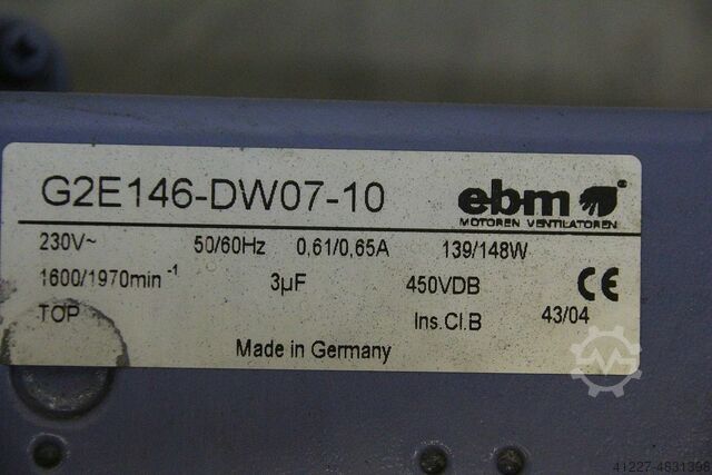 Air extractor fan ebm G2E146-DW07-10