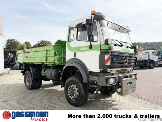 Tipper truck Mercedes-Benz SK 1831 AK 4x4, Winterdienstausstattung