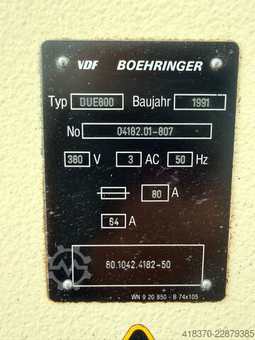 Leit-/Zugspindeldrehmaschine VDF Boehringer DUE 800 3000x800