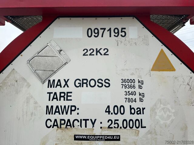 Tankcontainer Welfit Oddy 20FT ISO / 24.970L / 1-COMP.  / T11 / 22K2 / va...