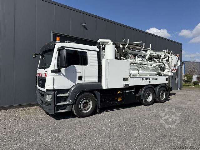 Suction vehicle, flushing vehicle MAN 28.440 Wiedemann 12m³ Kombi Recycler/WRG