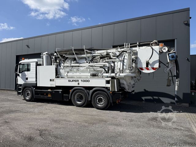 Suction vehicle, flushing vehicle MAN 28.440 Wiedemann 12m³ Kombi Recycler/WRG