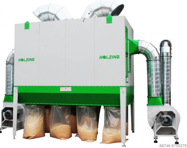 Dust collector, Suction 13450 m3/h Holzing RLA 450 VIBER Power 13450 m3/h