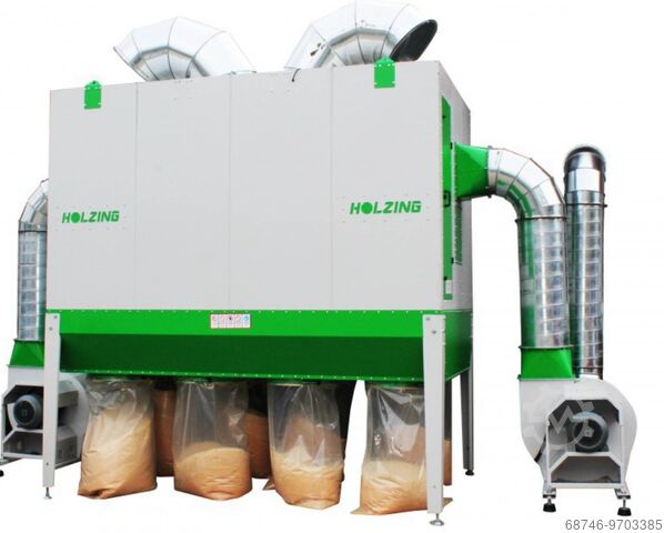 Dust collector,dust collector 16800 m3/h Holzing RLA 500 VIBER Power 16800 m3/h