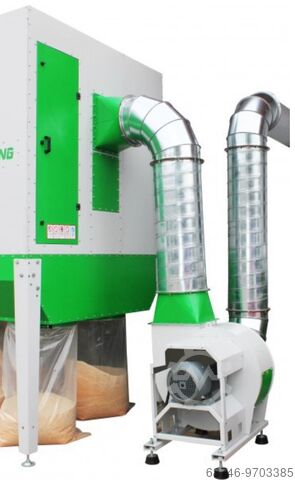 Dust collector,dust collector 16800 m3/h Holzing RLA 500 VIBER Power 16800 m3/h