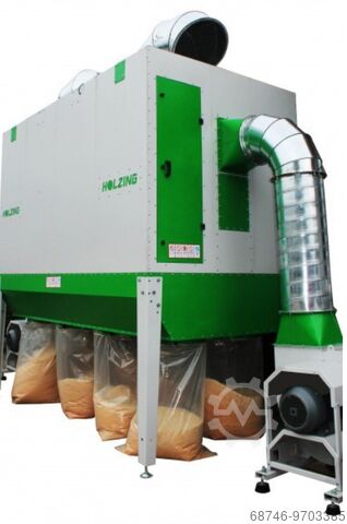 Dust collector,dust collector 16800 m3/h Holzing RLA 500 VIBER Power 16800 m3/h