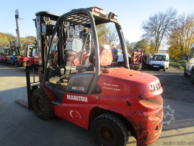 Dieselstapler Manitou MI35D Triplex-Freihub 4,7m + Seitenschieber