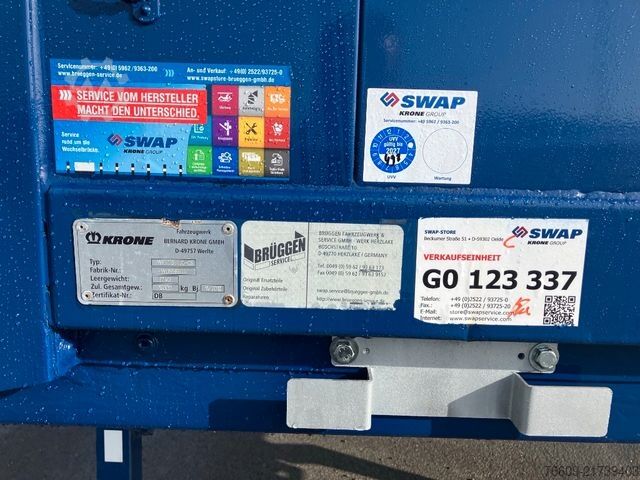 Swap body trailer KRONE Wechselbrücke Plane