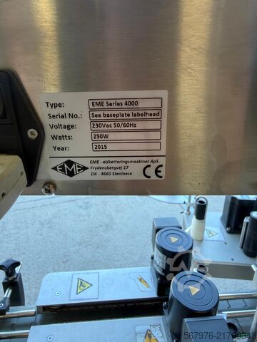 Labeling equipment EME Series 2000 / 4000 Twin-Head Labeller