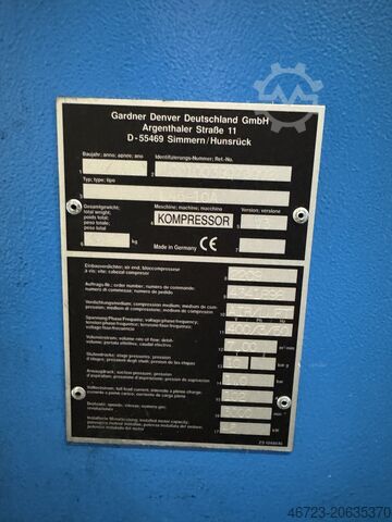 Screw air compressor GARDNER DENVER Comp Air L45-10AV3