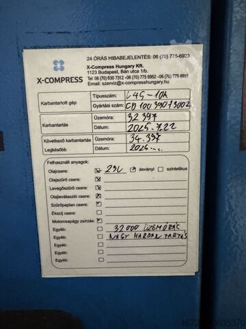 Screw air compressor GARDNER DENVER Comp Air L45-10AV3