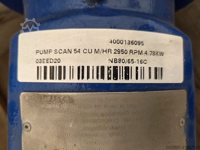 New centrifugal pump no. 4 Scan NB80/65-16C