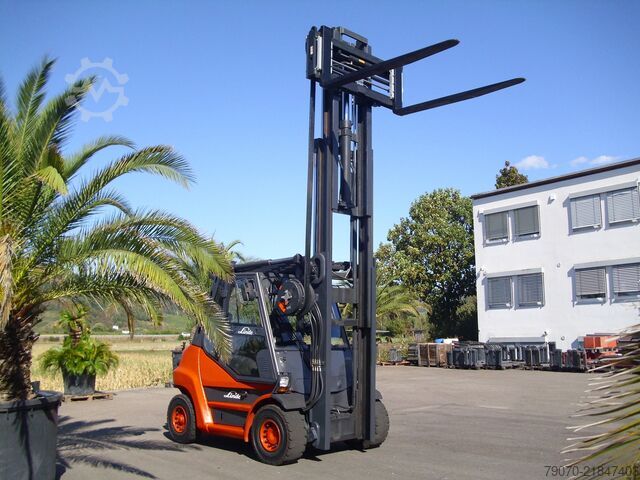 Front loader forklift Linde H60D-01-X396 TRIPLEX - ZVG/SS - KABINE/H