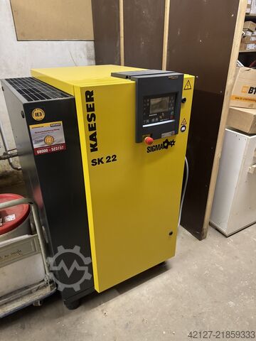 Screw compressor compressed air system Kaeser SK 22 + SK 19 + TB 26 + Behälter