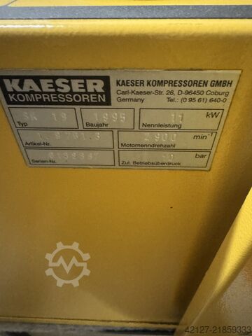 Screw compressor compressed air system Kaeser SK 22 + SK 19 + TB 26 + Behälter