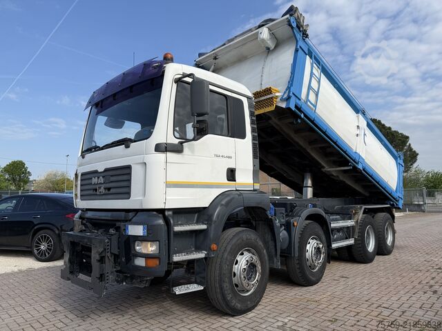 Three-sided tipper truck MAN 41.480 TGA KIPPER 20cbm 8x4 40Ton