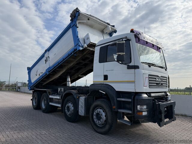 Three-sided tipper truck MAN 41.480 TGA KIPPER 20cbm 8x4 40Ton