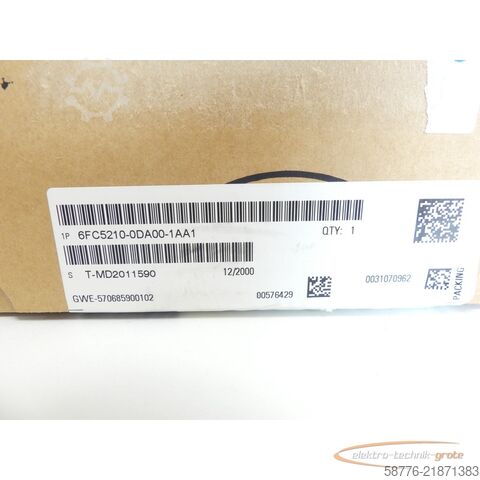 Component Siemens 6FC5210-0DA00-1AA1 Bedieneinheit SN T-MD2011590 -!-