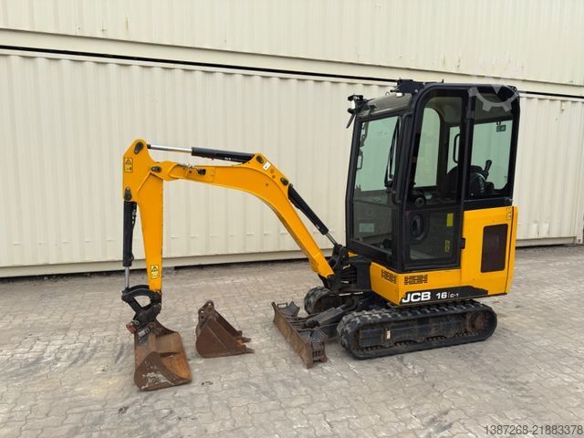 Mini excavator JCB 16C-1 / 2021 BJ / 806 H / 3 x Löffel