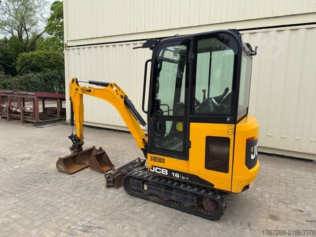Mini excavator JCB 16C-1 / 2021 BJ / 806 H / 3 x Löffel