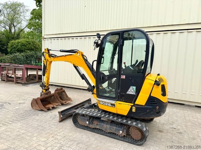 Mini excavator JCB 8026 CTS / 2021 BJ / 1.589 H / 3 x Löffel