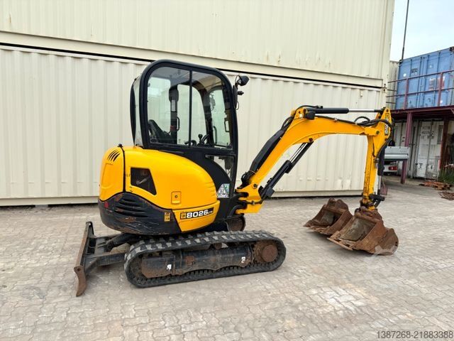 Mini excavator JCB 8026 CTS / 2021 BJ / 1.589 H / 3 x Löffel