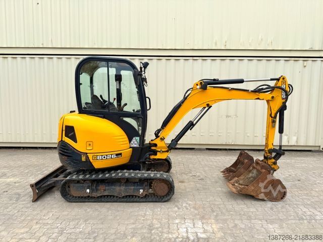 Mini excavator JCB 8026 CTS / 2021 BJ / 1.589 H / 3 x Löffel