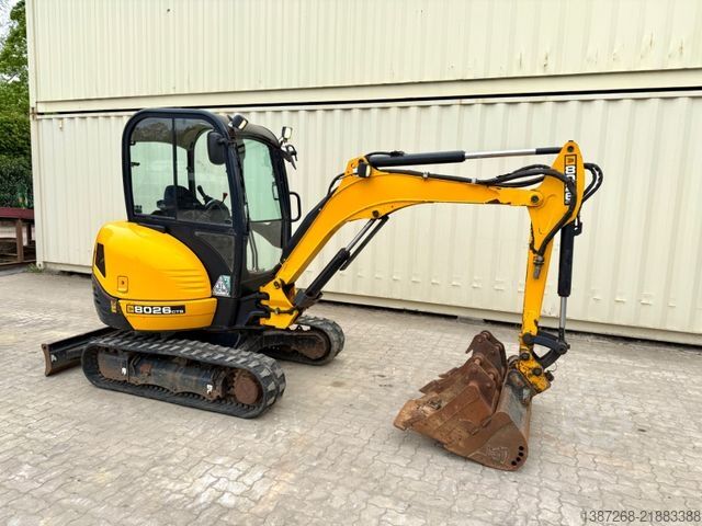 Mini excavator JCB 8026 CTS / 2021 BJ / 1.589 H / 3 x Löffel